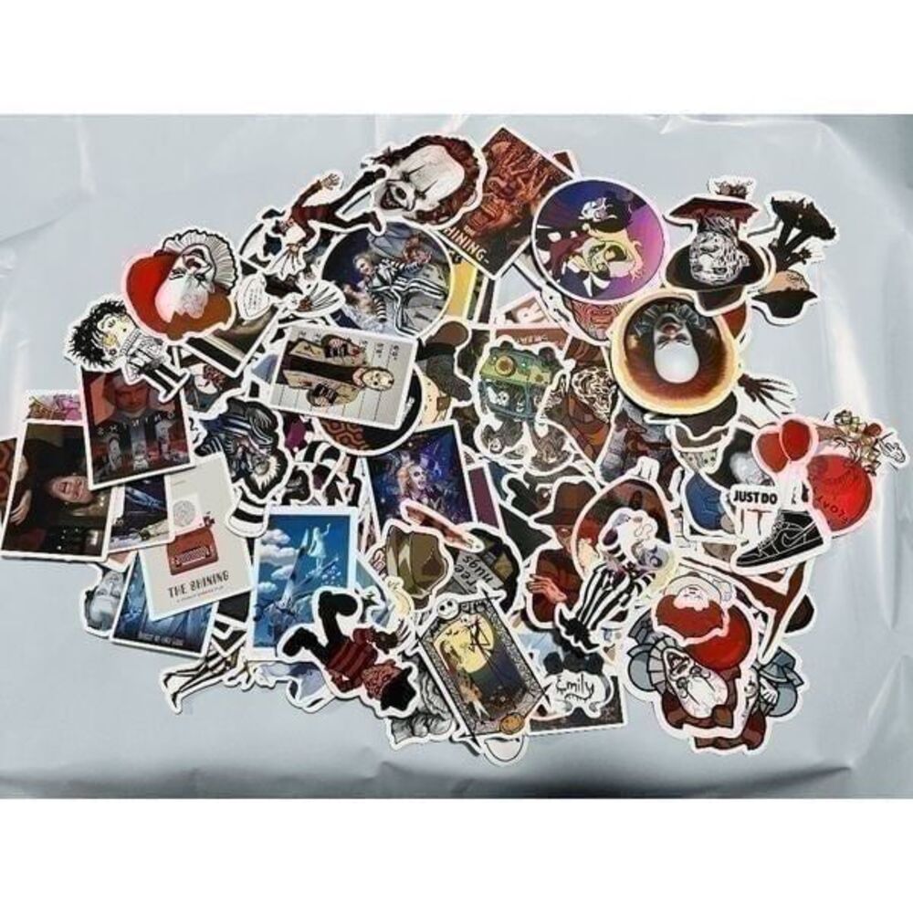 3- Pack 200 Pcs Horror Movie Stickers, Halloween Stickers, Horror Gift for Adult